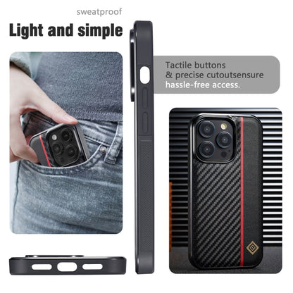 LC.IMEEKE 3 in 1 Carbon Fiber Texture Shockproof Phone Case