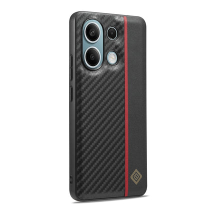 LC.IMEEKE 3 in 1 Carbon Fiber Texture Shockproof Phone Case