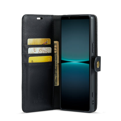 DG.MING Crazy Horse Texture Detachable Magnetic Leather Phone Case