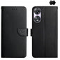 HT02 Genuine Leather Fingerprint-proof Flip Phone Case