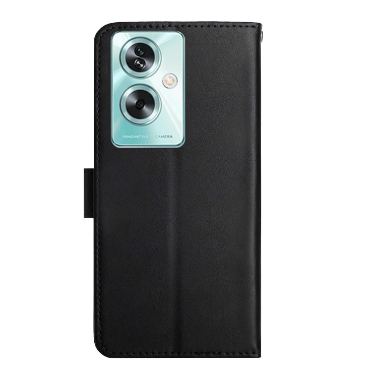 HT02 Genuine Leather Fingerprint-proof Flip Phone Case