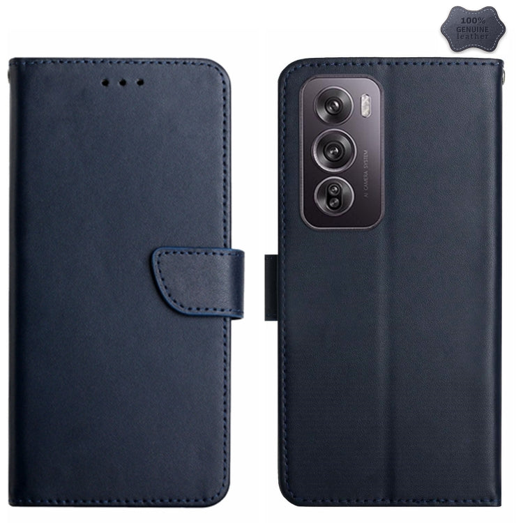 HT02 Genuine Leather Fingerprint-proof Flip Phone Case