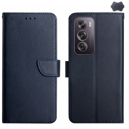 HT02 Genuine Leather Fingerprint-proof Flip Phone Case