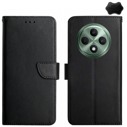 HT02 Genuine Leather Fingerprint-proof Flip Phone Case