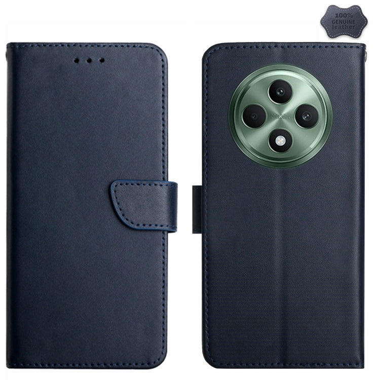 HT02 Genuine Leather Fingerprint-proof Flip Phone Case