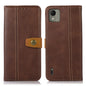 Stitching Thread Calf Texture Leather Phone Case