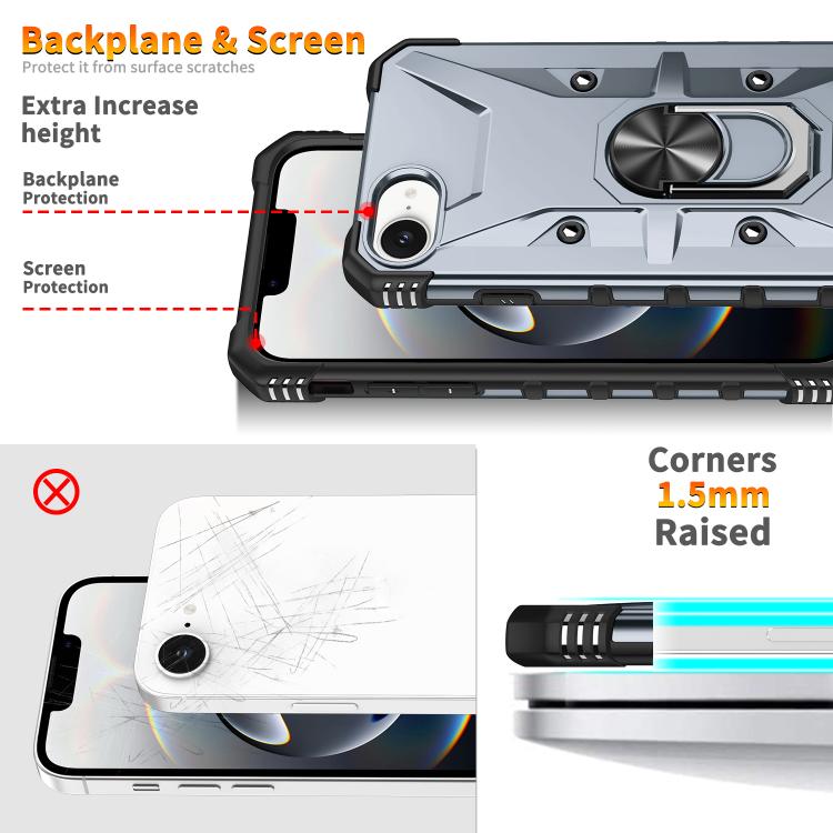 Ring Holder Phone Case, For iPhone 17e / 16e, For iPhone 16 Pro Max, For iPhone 16 Pro