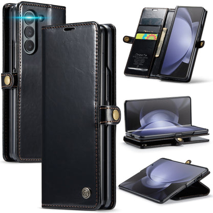 CaseMe-003 PU + PC Business Style Crazy Horse Texture Leather Phone Case