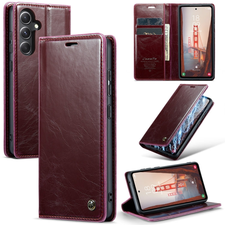 CaseMe-003 PU + PC Business Style Crazy Horse Texture Leather Phone Case