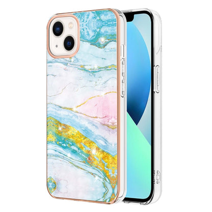 Electroplating Marble Pattern Dual-side IMD TPU Shockproof Phone Case