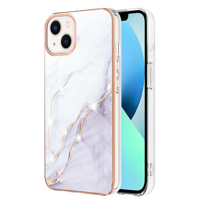 Electroplating Marble Pattern Dual-side IMD TPU Shockproof Phone Case