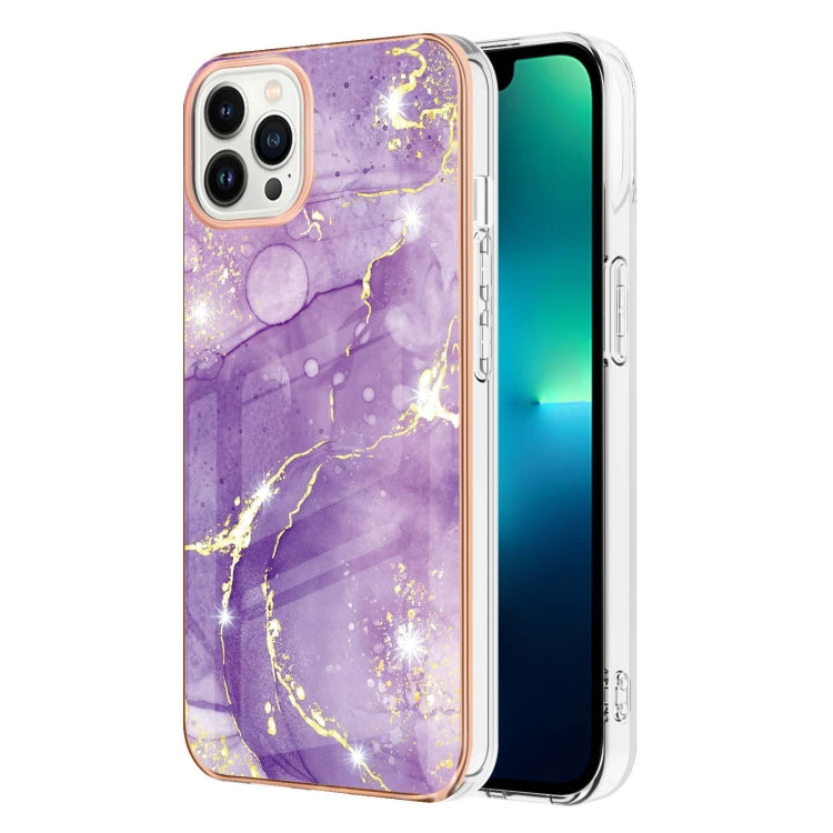 Electroplating Marble Pattern Dual-side IMD TPU Shockproof Phone Case