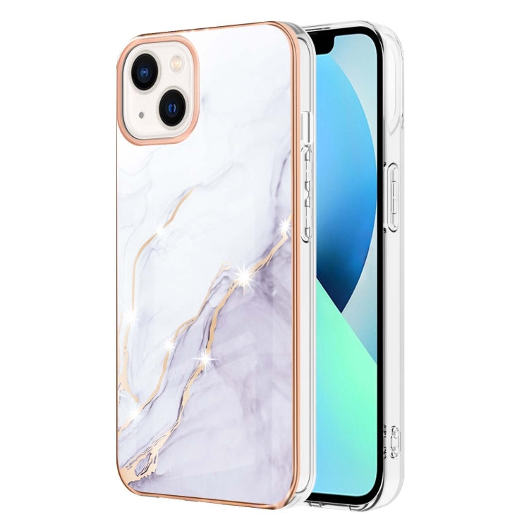 Electroplating Marble Pattern Dual-side IMD TPU Shockproof Phone Case