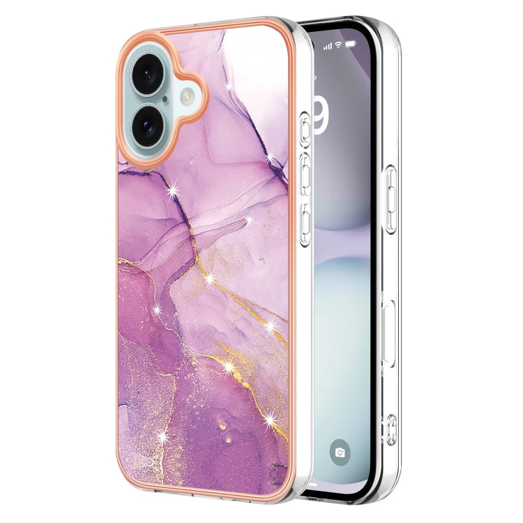 Electroplating Marble Pattern Dual-side IMD TPU Shockproof Phone Case