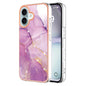 Electroplating Marble Pattern Dual-side IMD TPU Shockproof Phone Case