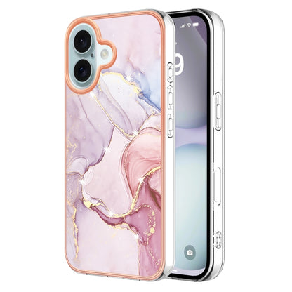 Electroplating Marble Pattern Dual-side IMD TPU Shockproof Phone Case