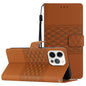 Diamond Embossed Skin Feel Leather Phone Case, For iPhone Air, For iPhone 16 Pro Max, For iPhone 16 Pro, For iPhone 16 Plus
