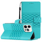 Diamond Embossed Skin Feel Leather Phone Case, For iPhone Air, For iPhone 16 Pro Max, For iPhone 16 Pro, For iPhone 16 Plus