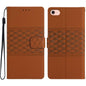 Diamond Embossed Skin Feel Leather Phone Case, For iPhone 16e / 17e, For iPhone 17 Pro Max, For iPhone 17 Pro, For iPhone 17
