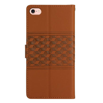 Diamond Embossed Skin Feel Leather Phone Case, For iPhone 16e / 17e, For iPhone 17 Pro Max, For iPhone 17 Pro, For iPhone 17