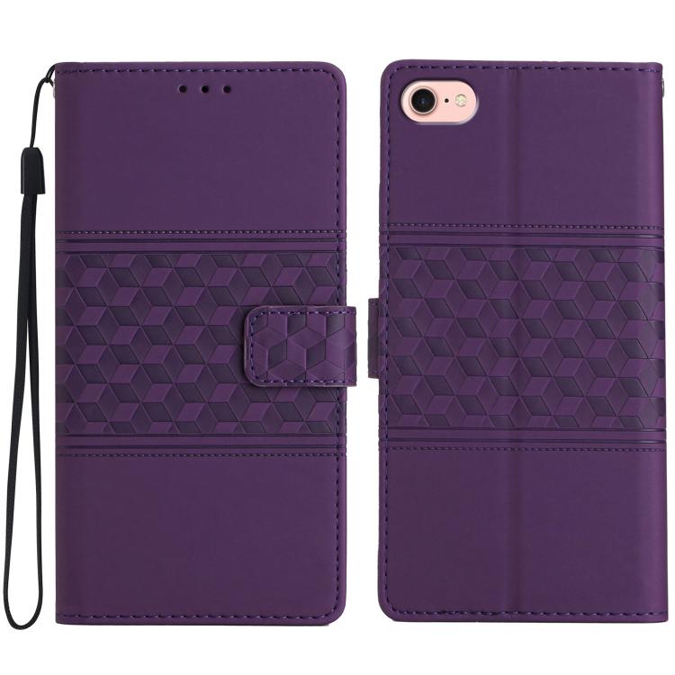 Diamond Embossed Skin Feel Leather Phone Case, For iPhone 16e / 17e, For iPhone 17 Pro Max, For iPhone 17 Pro, For iPhone 17