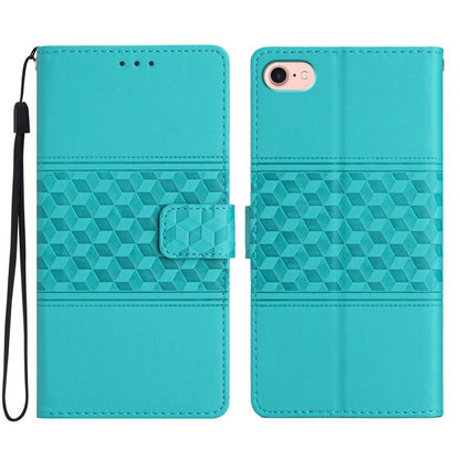 Diamond Embossed Skin Feel Leather Phone Case, For iPhone 16e / 17e, For iPhone 17 Pro Max, For iPhone 17 Pro, For iPhone 17