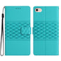 Diamond Embossed Skin Feel Leather Phone Case, For iPhone 16e / 17e, For iPhone 17 Pro Max, For iPhone 17 Pro, For iPhone 17