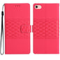 Diamond Embossed Skin Feel Leather Phone Case, For iPhone 16e / 17e, For iPhone 17 Pro Max, For iPhone 17 Pro, For iPhone 17