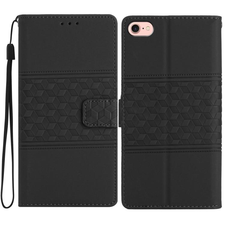 Diamond Embossed Skin Feel Leather Phone Case, For iPhone 16e / 17e, For iPhone 17 Pro Max, For iPhone 17 Pro, For iPhone 17