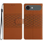 Diamond Embossed Skin Feel Leather Phone Case, For iPhone Air, For iPhone 16 Pro Max, For iPhone 16 Pro, For iPhone 16 Plus