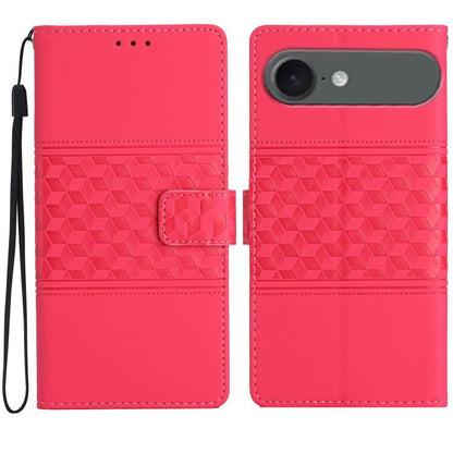 Diamond Embossed Skin Feel Leather Phone Case, For iPhone Air, For iPhone 16 Pro Max, For iPhone 16 Pro, For iPhone 16 Plus