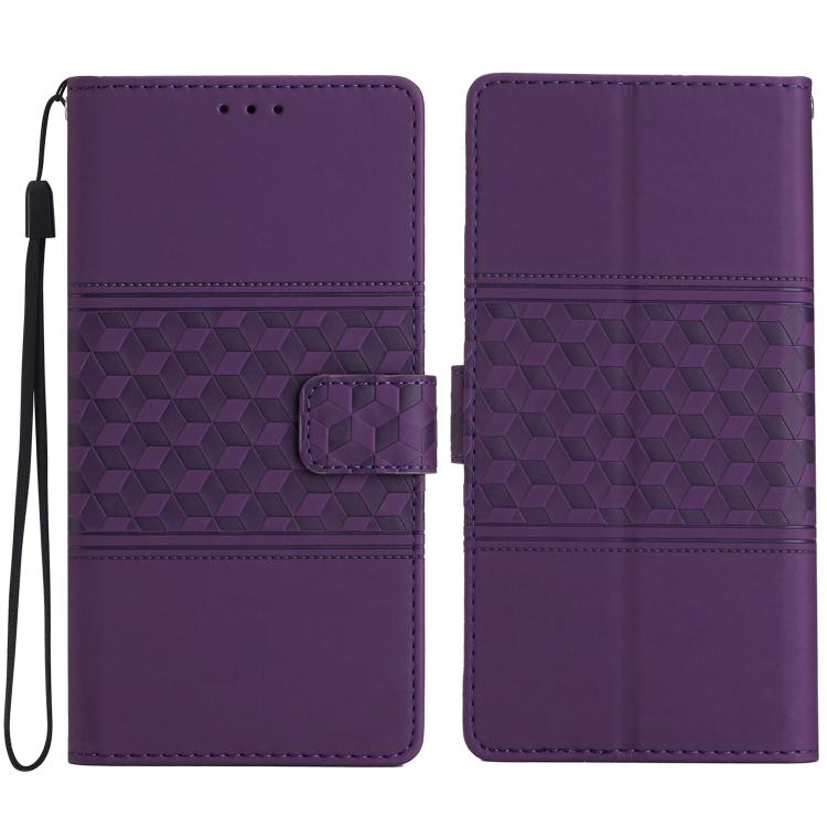 Diamond Embossed Skin Feel Leather Phone Case, For iPhone 16e / 17e, For iPhone 17 Pro Max, For iPhone 17 Pro, For iPhone 17