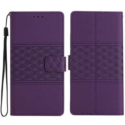 Diamond Embossed Skin Feel Leather Phone Case, For iPhone 16e / 17e, For iPhone 17 Pro Max, For iPhone 17 Pro, For iPhone 17