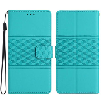Diamond Embossed Skin Feel Leather Phone Case, For iPhone 16e / 17e, For iPhone 17 Pro Max, For iPhone 17 Pro, For iPhone 17