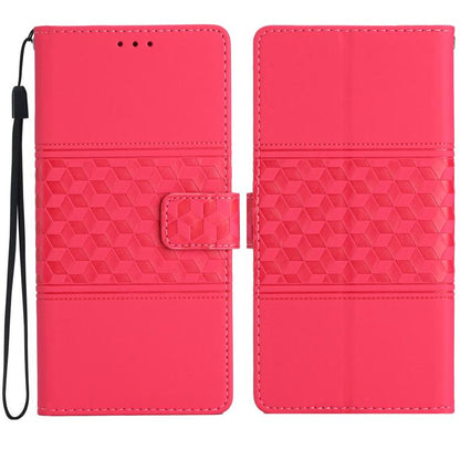 Diamond Embossed Skin Feel Leather Phone Case, For iPhone 16e / 17e, For iPhone 17 Pro Max, For iPhone 17 Pro, For iPhone 17