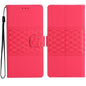 Diamond Embossed Skin Feel Leather Phone Case, For iPhone 16e / 17e, For iPhone 17 Pro Max, For iPhone 17 Pro, For iPhone 17