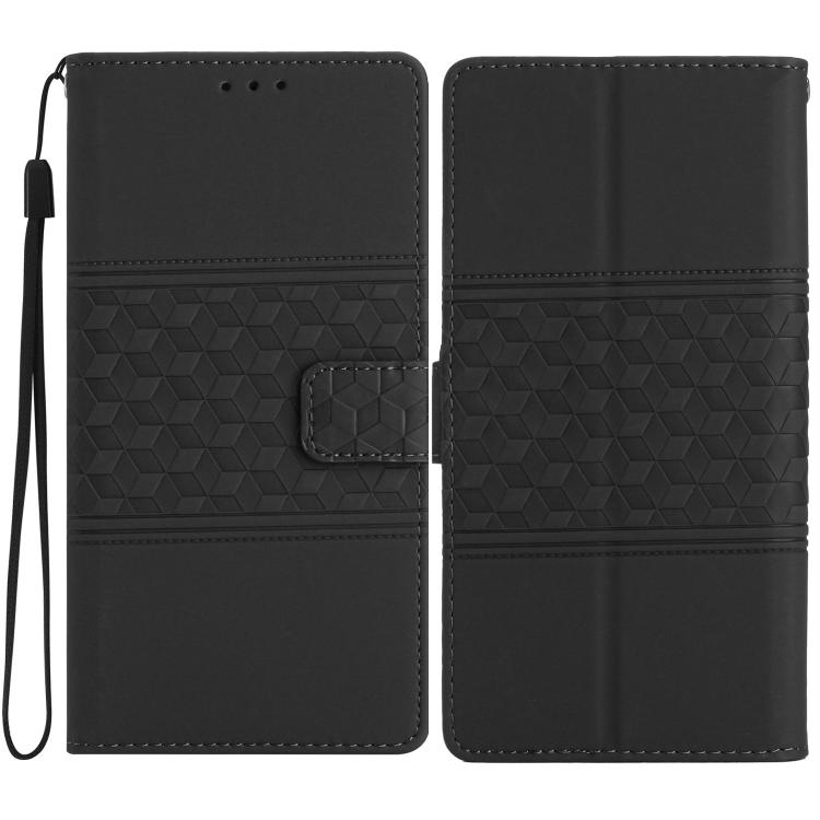 Diamond Embossed Skin Feel Leather Phone Case, For iPhone 16e / 17e, For iPhone 17 Pro Max, For iPhone 17 Pro, For iPhone 17