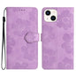 Flower Embossing Pattern Leather Phone Case, For iPhone 16, For iPhone 15 Pro Max, For iPhone 15 Pro, For iPhone 15 Plus