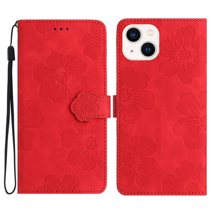 Flower Embossing Pattern Leather Phone Case, For iPhone 14 Pro Max, For iPhone 13 Pro Max, For iPhone 13 Pro, For iPhone 13
