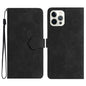 Flower Embossing Pattern Leather Phone Case, For iPhone Air, For iPhone 16 Pro Max, For iPhone 16 Pro, For iPhone 16 Plus