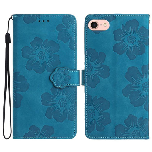 Flower Embossing Pattern Leather Phone Case, For iPhone 16e, For iPhone 16 Pro Max, For iPhone 16 Pro, For iPhone 16 Plus