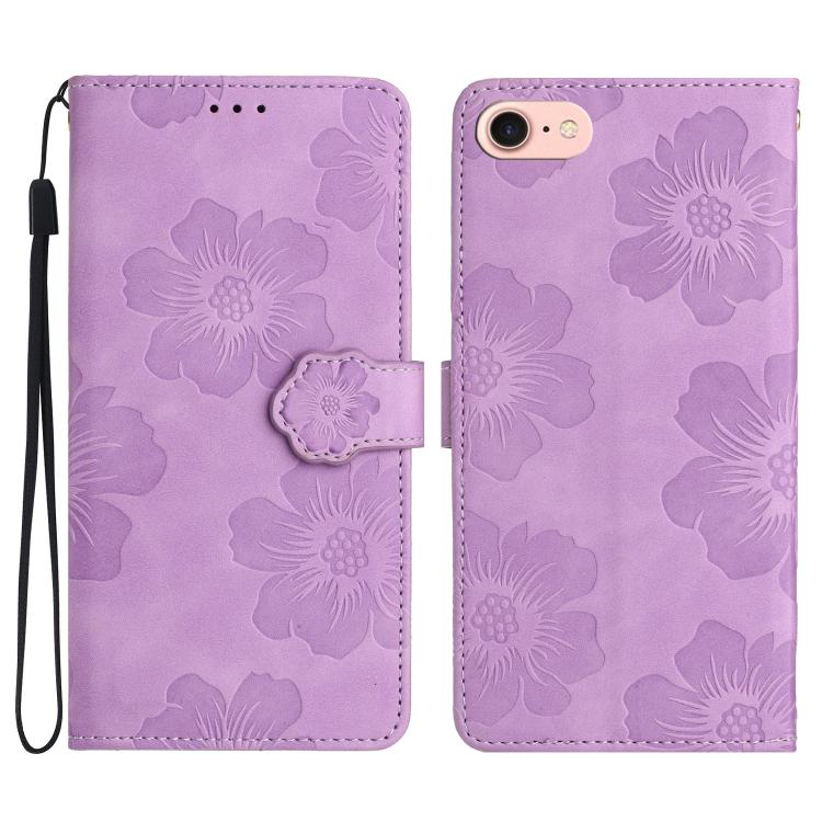 Flower Embossing Pattern Leather Phone Case, For iPhone 16e / 17e, For iPhone 17 Pro Max, For iPhone 17 Pro, For iPhone 17