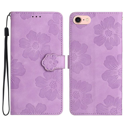 Flower Embossing Pattern Leather Phone Case, For iPhone 16e / 17e, For iPhone 17 Pro Max, For iPhone 17 Pro, For iPhone 17