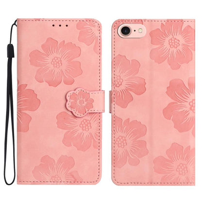 Flower Embossing Pattern Leather Phone Case, For iPhone 16e / 17e, For iPhone 17 Pro Max, For iPhone 17 Pro, For iPhone 17