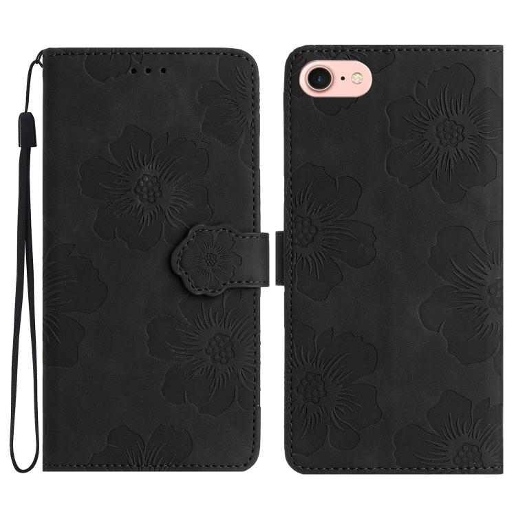 Flower Embossing Pattern Leather Phone Case, For iPhone 16e / 17e, For iPhone 17 Pro Max, For iPhone 17 Pro, For iPhone 17