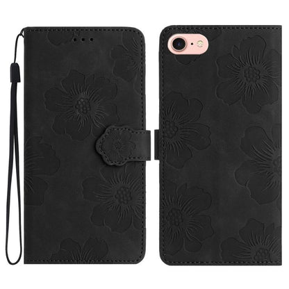 Flower Embossing Pattern Leather Phone Case, For iPhone 16e / 17e, For iPhone 17 Pro Max, For iPhone 17 Pro, For iPhone 17