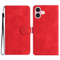 Flower Embossing Pattern Leather Phone Case, For iPhone 16e / 17e, For iPhone 17 Pro Max, For iPhone 17 Pro, For iPhone 17