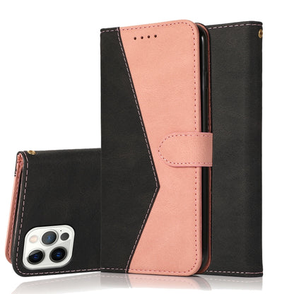 Dual-color Stitching Leather Phone Case