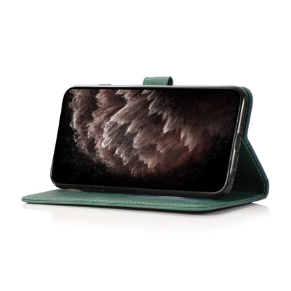 Dual-color Stitching Leather Phone Case, For iPhone 15