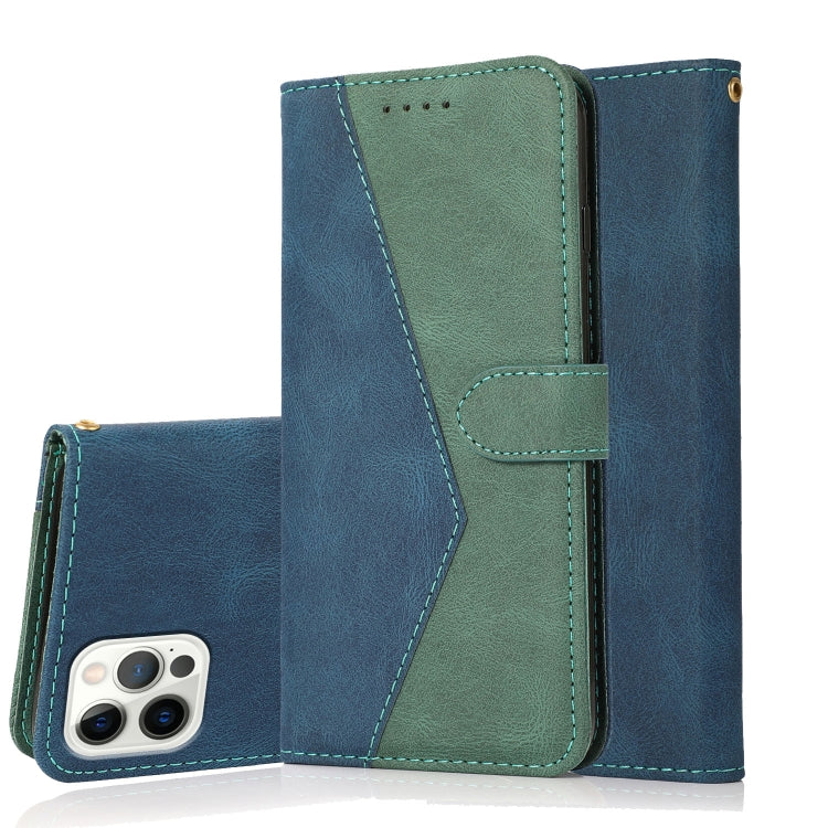 Dual-color Stitching Leather Phone Case